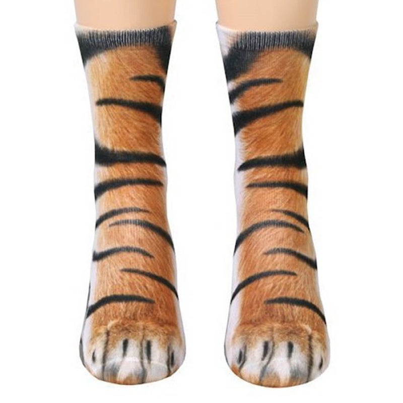 FreeNFond Funny Animal Paw Socks Gag Gifts for White Elephant Gift Exchange - Image 1
